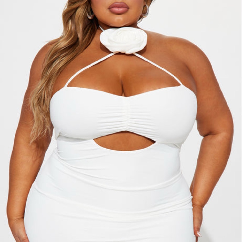 Fashion Nova White Mini Dress